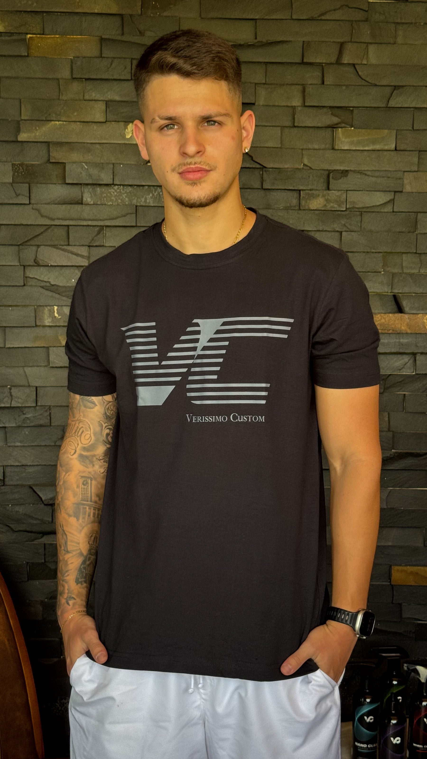 Camiseta Slim Veríssimo Custom Masculina