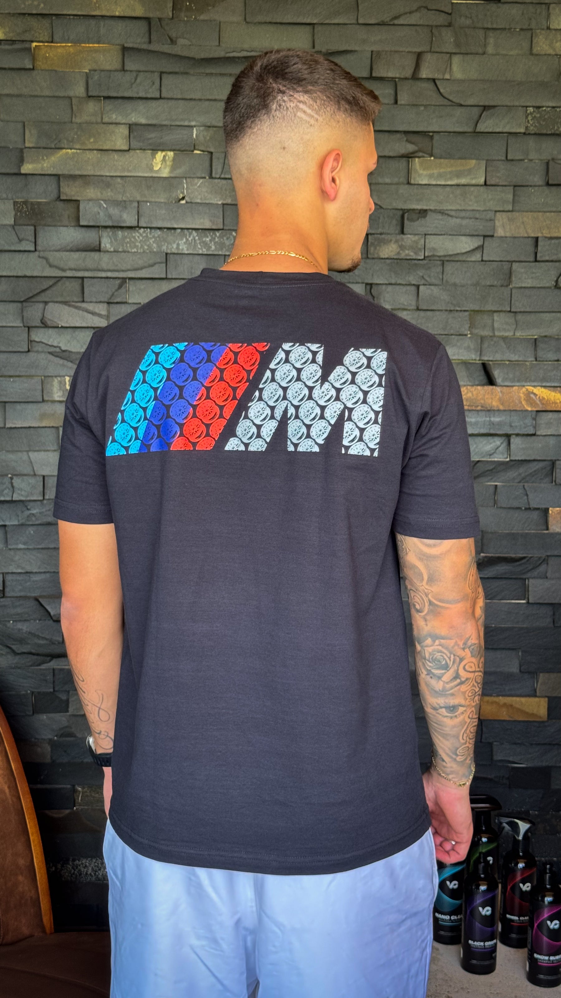 Camiseta Slim "M" Wheels Masculina