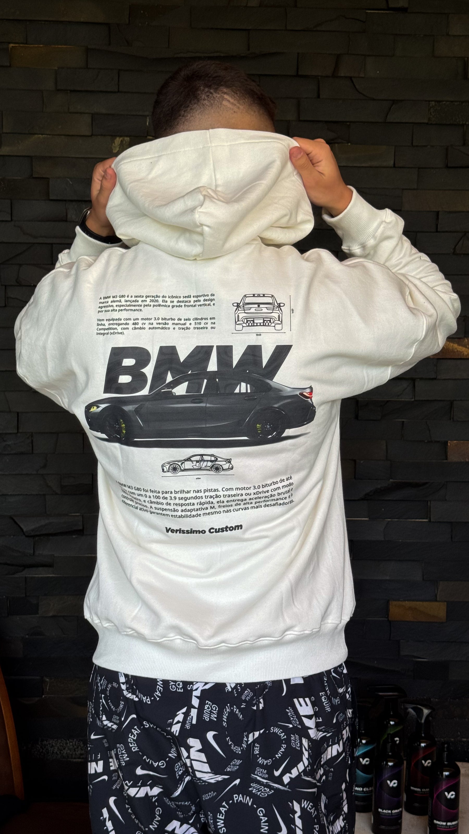 Blusão Bmw M3 info Details Masculino