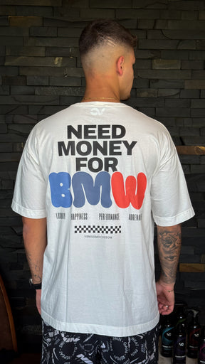 Camiseta Oversized Need Money For Bmw Masculina