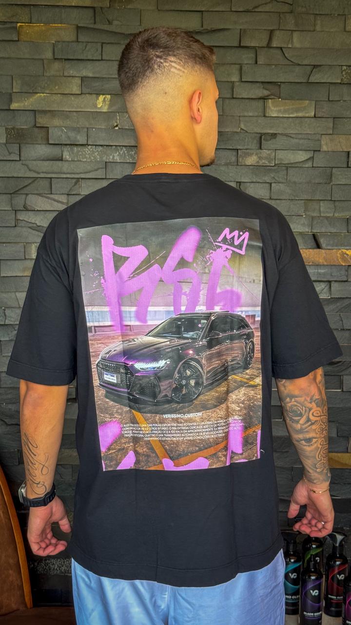Camiseta Oversized Style Audi Rs6 Masculina